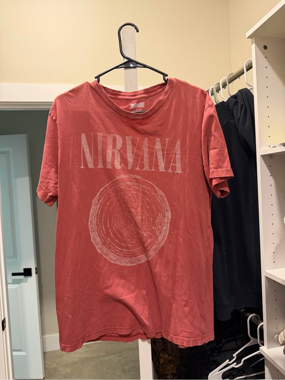 Nirvana Graphic Tee - Dusty red